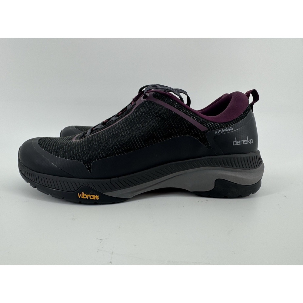 Danskoβ Makayla Womens Sz 8 Black Purple Waterproof Vibram Hiking Sneakers Shoes